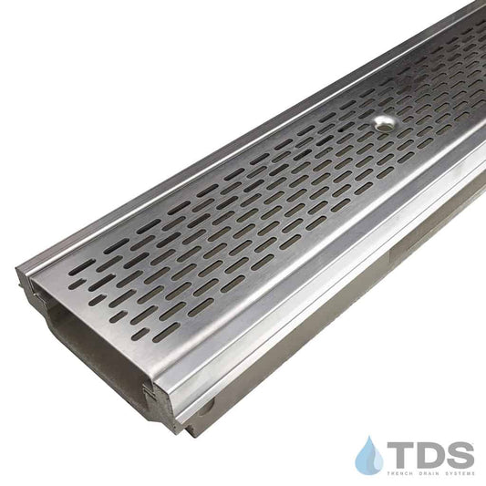 POLYCAST 500 Kit w/ Stainless Steel Edging and DG0631 Transverse Slotted Grate | Class A