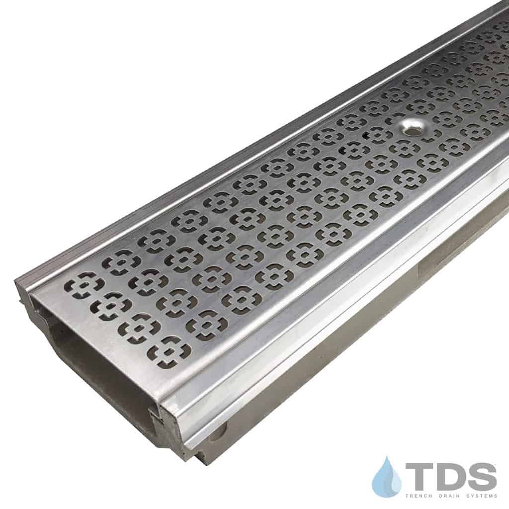 POLYCAST 500 Kit w/ Stainless Steel Edging and DG0633 Square Deco Grate | Class A