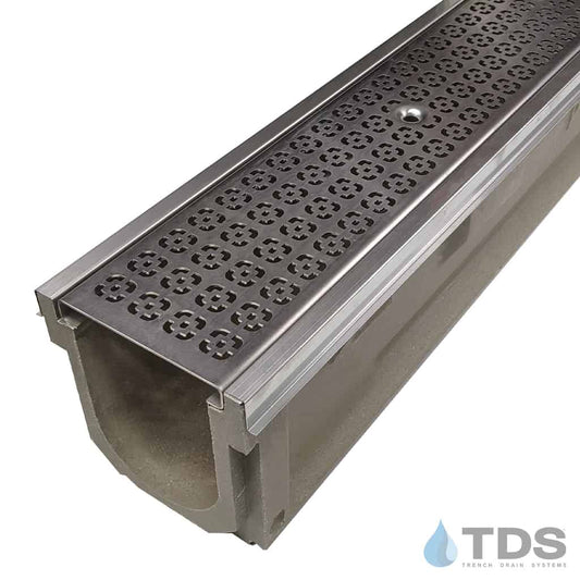 POLYCAST®600 Kit w/DG0633 Square Deco Perf Stainless Steel Grate & Edging | Load Class A