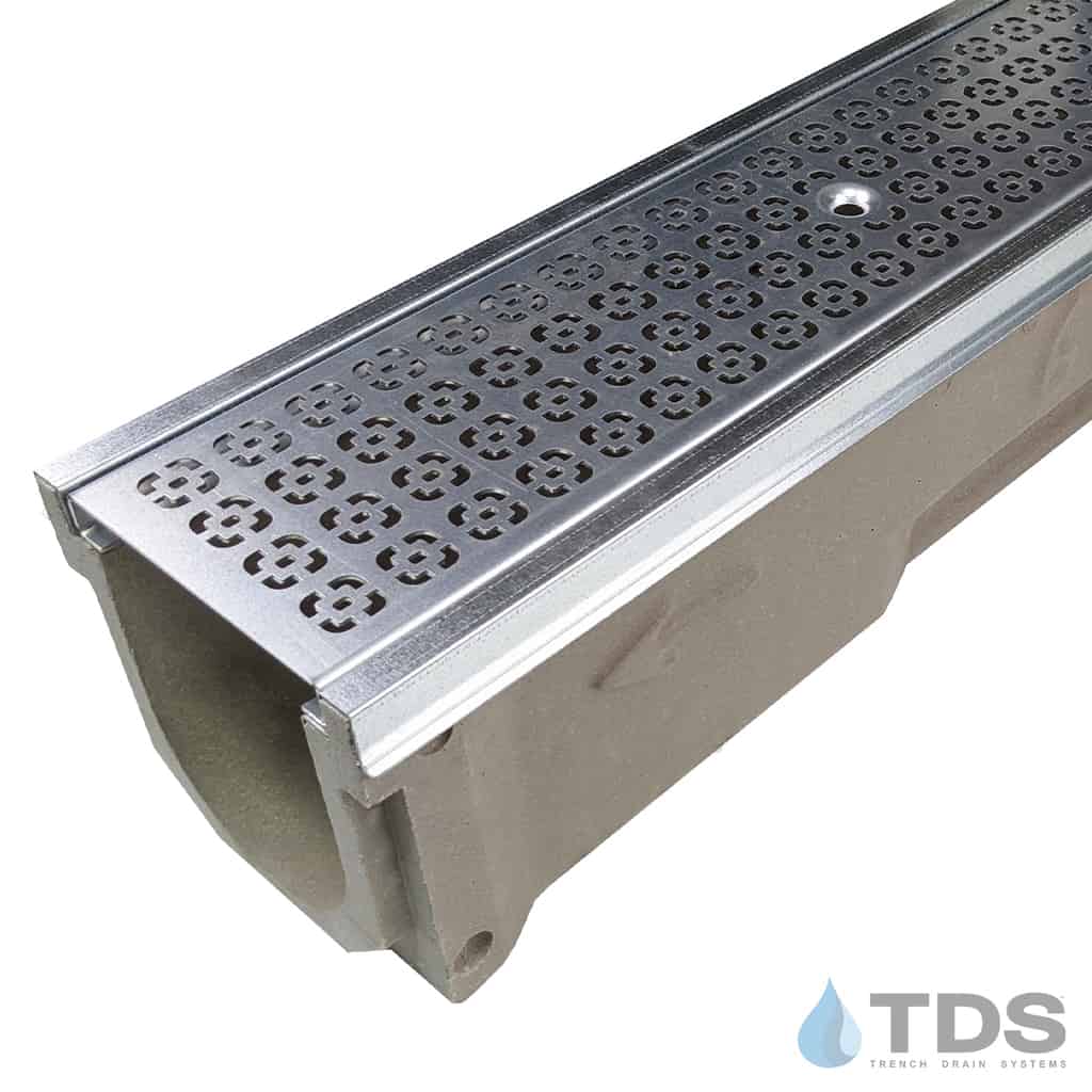 POLYCAST 600 Series Kit w/ DG0623 Square Deco Galvanized Steel Grate and Edging | Load Class A