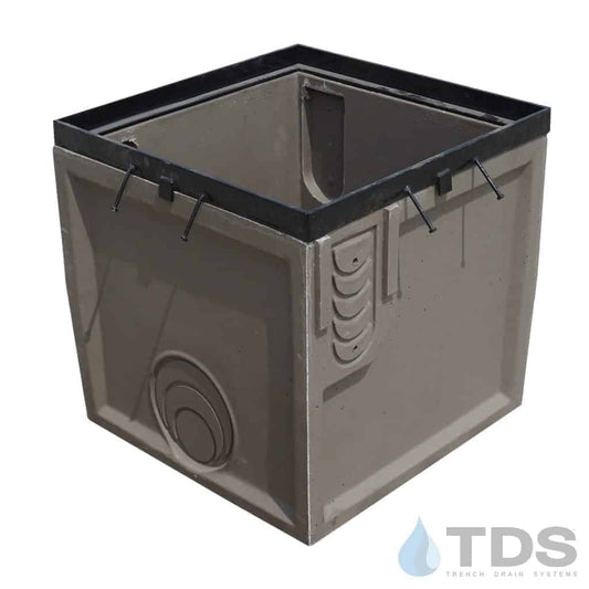 POLYCAST DP0653SB Solid Bottom 24" x 24" 600 Series Catch Basin