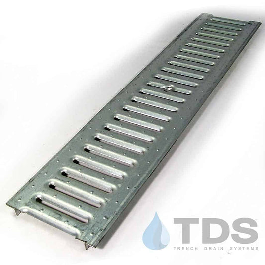 POLYCAST DG0441 Class A Slotted Galvanized 5" x 24" Grate