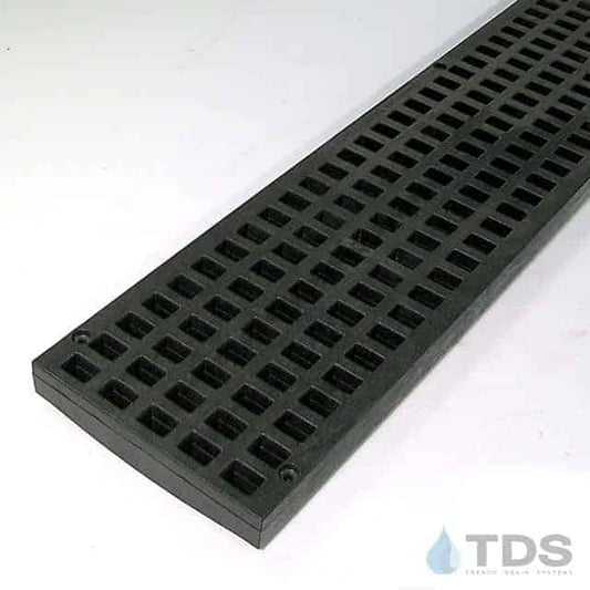 POLYLOK PL-90860-BKGRT Class B Mesh Polypropylene 5" x 48" Grate - BLACK