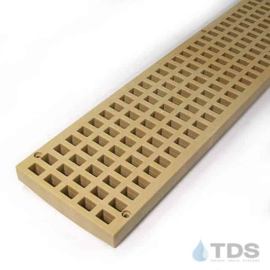 POLYLOK PL-90860-TNGRT Class B Mesh Polypropylene 5" x 48" Grate - TAN