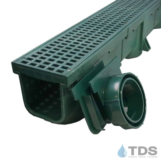 POLYLOK 90860-GR Driveway Drainage Kit with Mesh Grate - Green