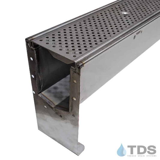 SS600 Stainless Steel Drain Kit w/ DG0657R Perforated Stainless Steel Grate | Class C