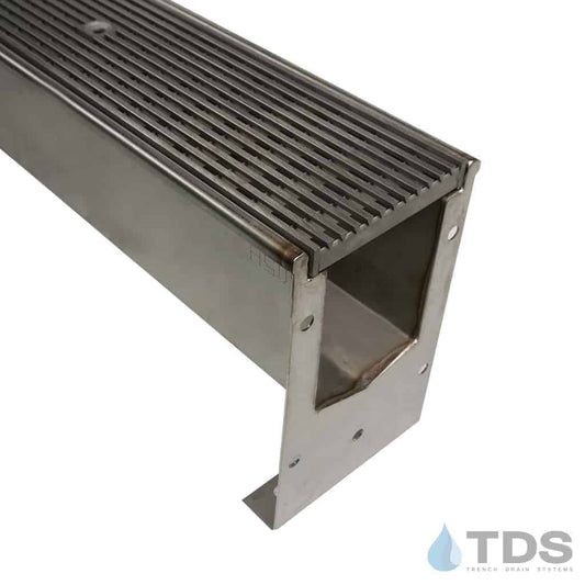 SS600 Stainless Steel Drain Kit w/ DG0655 Wedge Wire Stainless Steel Grate | Class B