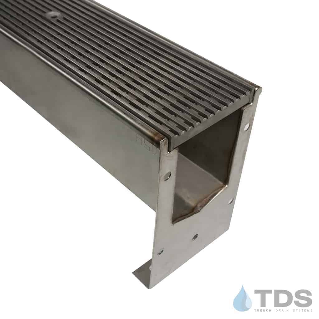 SS600 Stainless Steel Drain Kit w/ DG0655 Wedge Wire Stainless Steel Grate | Class B