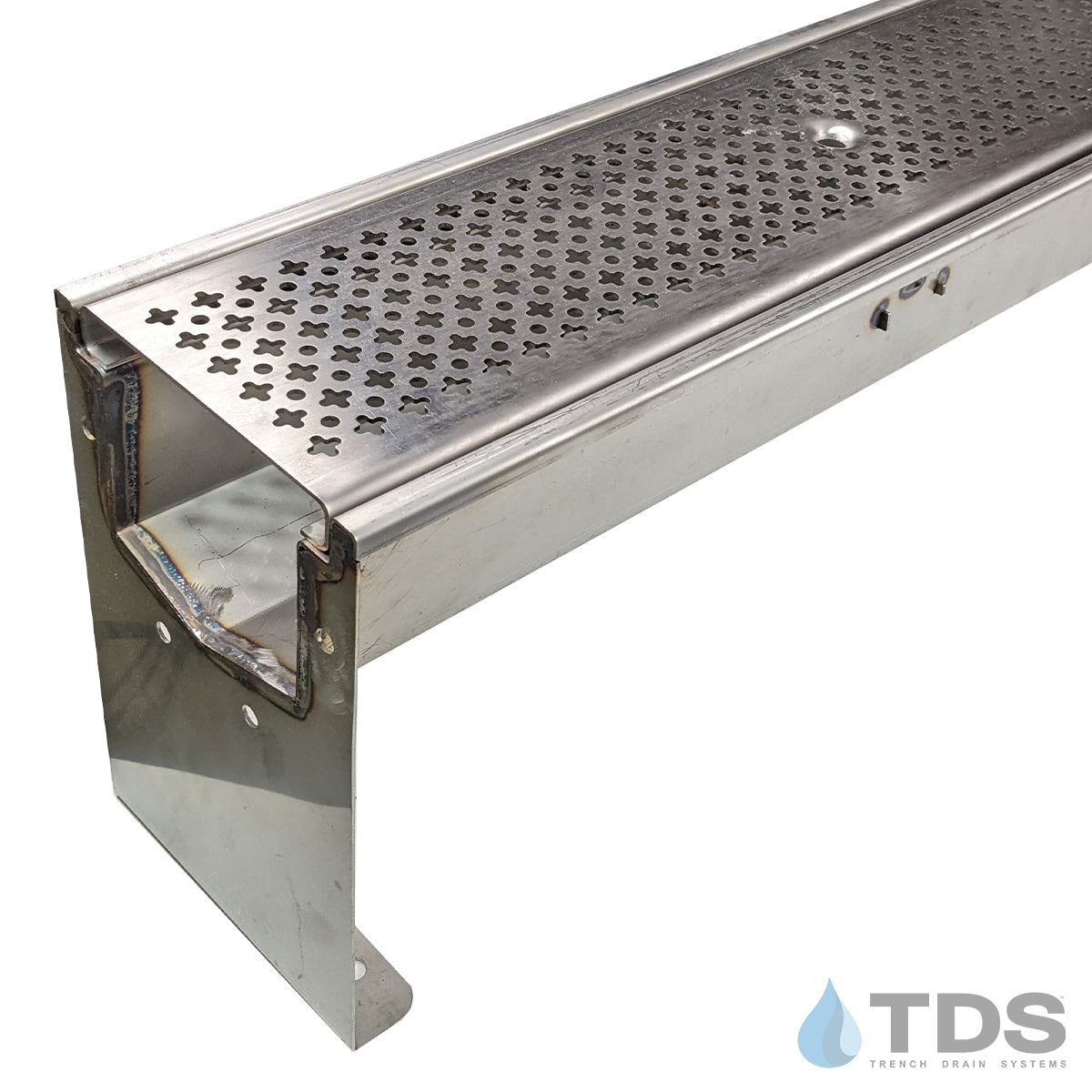 SS600 STAINLESS CHANNEL WITH STAINLESS CATHEDRAL GRATE