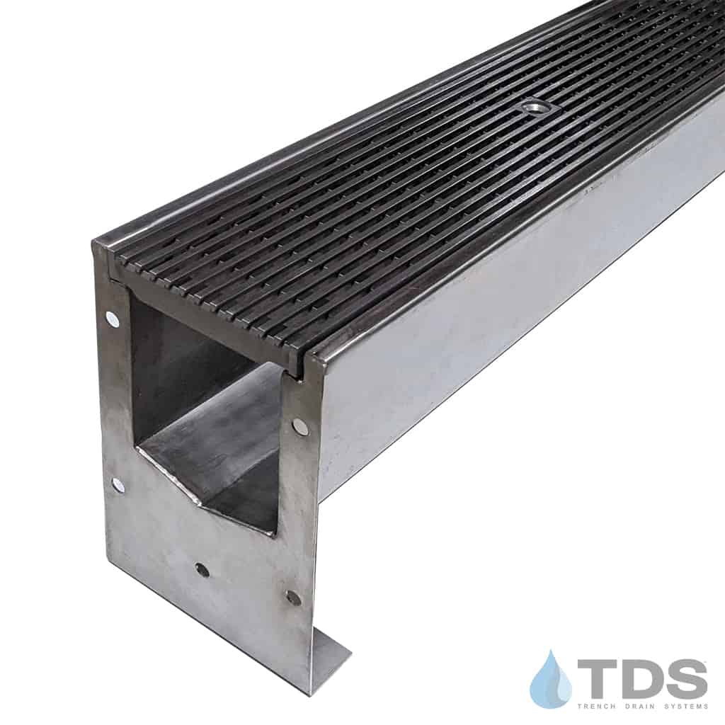 SS600 Stainless Steel Drain Kit w/ DG0655R Wedge Wire Stainless Steel Grate | Class C