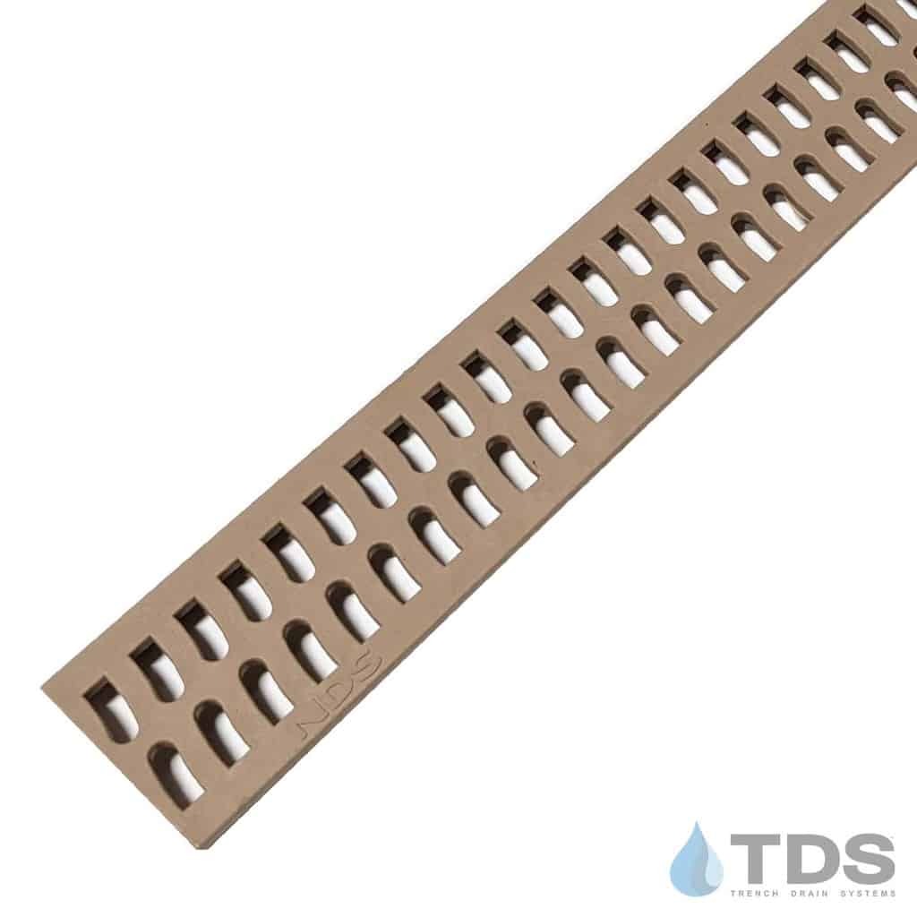 NDS Slim Channel 9242 Class A Plastic Slotted 2" x 36" Grate - SAND