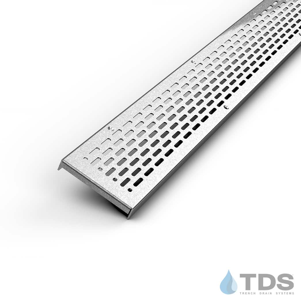 Bronze Age TDS-SLOT-0424 Galvanized Steel 4.09" x 24" (Nominal) Grate