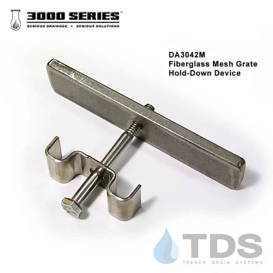 TDS DA3042M Hold-Down for 3000 Series Fiberglass Mesh Grate