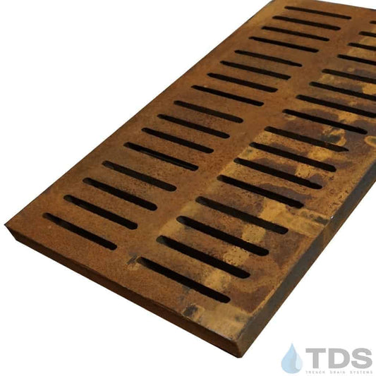 US Foundry 6269 Heavy Duty ADA Compliant Slotted C35B Gray Iron 14" x 24" x 1.5" Grate