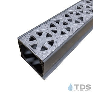 NDS 3" Gray Mini Channel Kit with TDS Bronze Age Tardis Grate - Aluminum