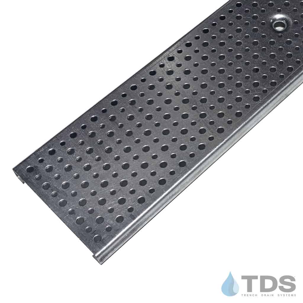 Bronze Age DG0622H Foam Perforated Galvanized Steel 5.25" x 24" (Nominal) Grate | Class A