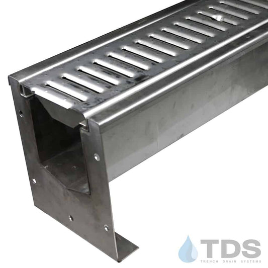SS600 Stainless Steel Drain Kit w/ DG0647R Slotted Stainless Steel Grate | Class C