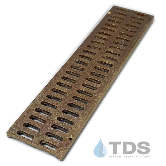 Bronze Age BA-SLOT-0312 Class A Bronze Natural Finish 3" x 12" Grate