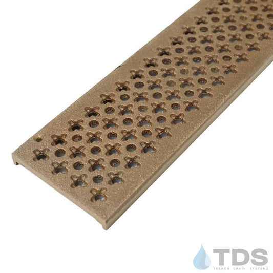 Bronze Age BA-CATH-0312 Class A Cathedral Bronze Natural Finish 3" x 12" Grate
