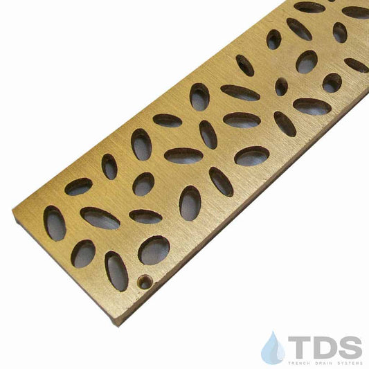 Bronze Age BA-RAIN-0312-B Class A Rain Drop Bronze Brushed Finish 3" x 12" Grate