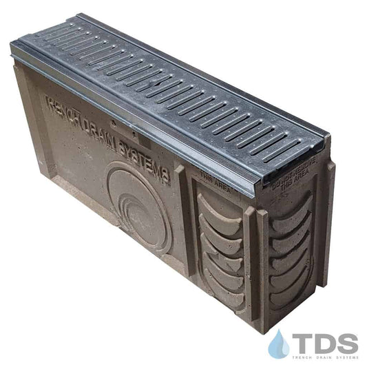 TP0650S (Shallow) Catch Basin Kit w/ DG0640RH & Galvanized Edge for POLYCAST®