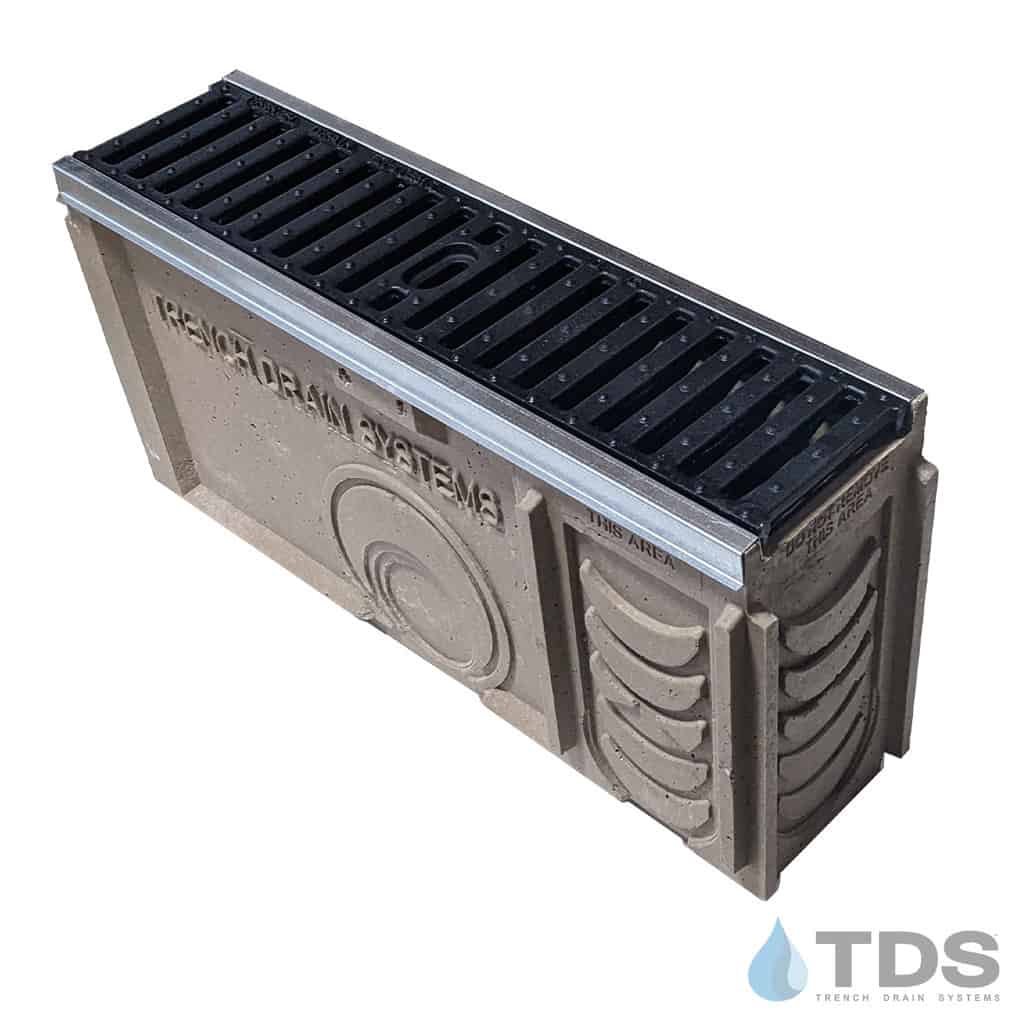 TP0650S (Shallow) Catch Basin Kit w/ DG0641D & Galvanized Edge for POLYCAST®