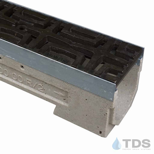 ULMA U100K Drainage Kit with Iron Age Carbochon Grate | Baked on Oil Finish