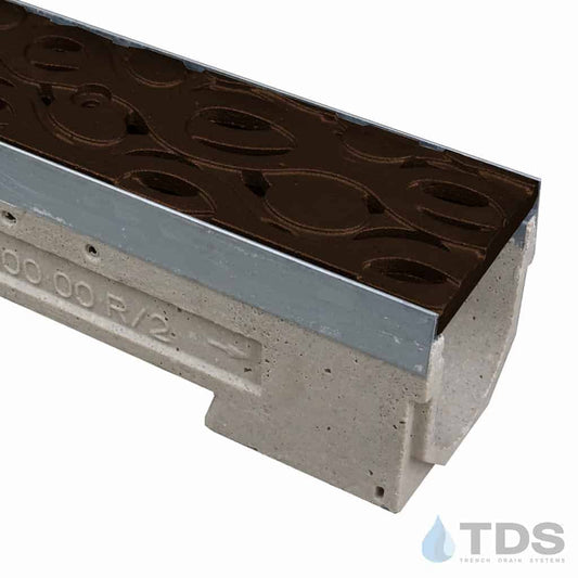 ULMA U100K Drainage Kit with Iron Age Janis Grate | Baked on Oil Finish