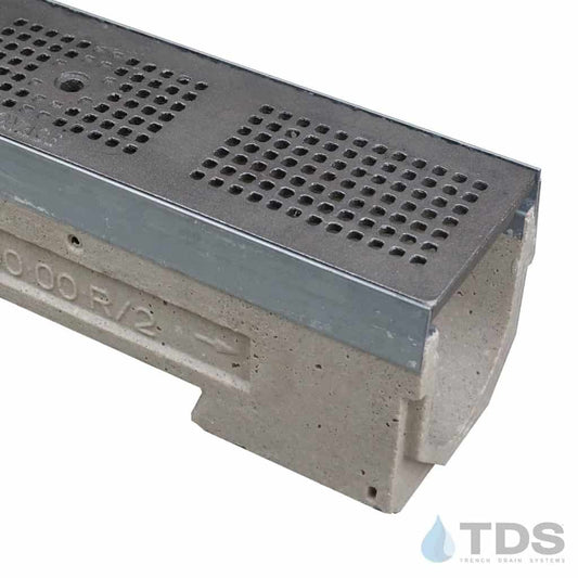ULMA U100K Drainage Kit with Iron Age Mission Bay Grate | Natural