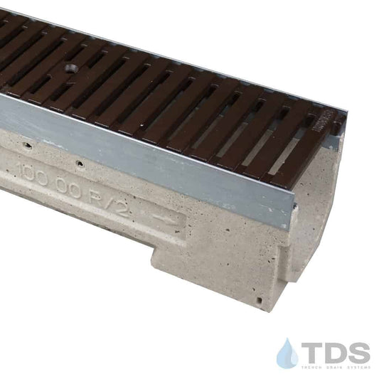 ULMA U100K Drainage Kit with Iron Age Regular Joe Grate | Baked on Oil Finish