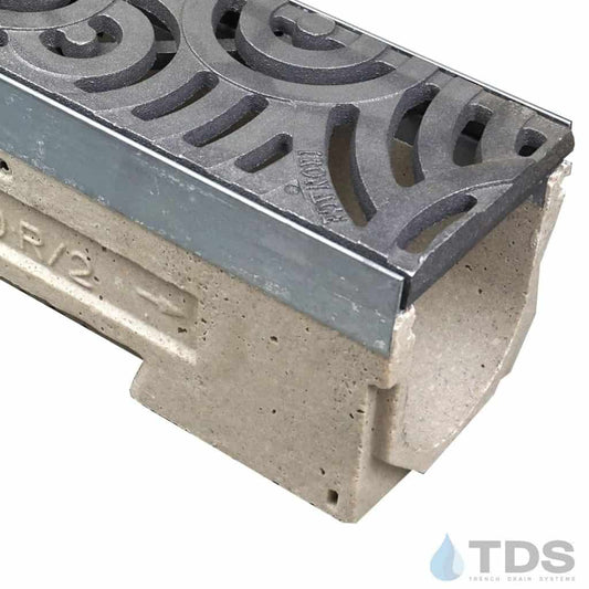 ULMA U100K Drainage Kit with Iron Age Oblio Grate | Natural