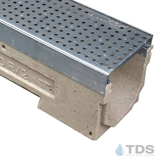ULMA U100K Drainage Kit with ULMA Perforated Grate | Galvanized