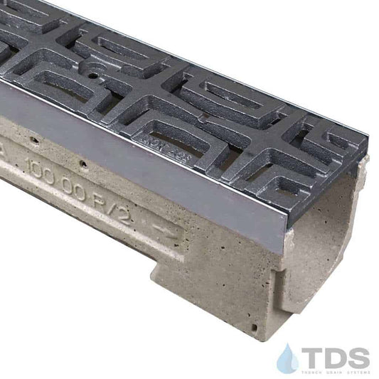 ULMA U100KX Drain Channel w/ Iron Age Carbochon Grate-RAW