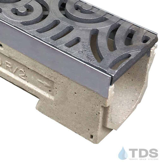 ULMA U100KX Drain Channel w/ Iron Age Oblio Grate - RAW