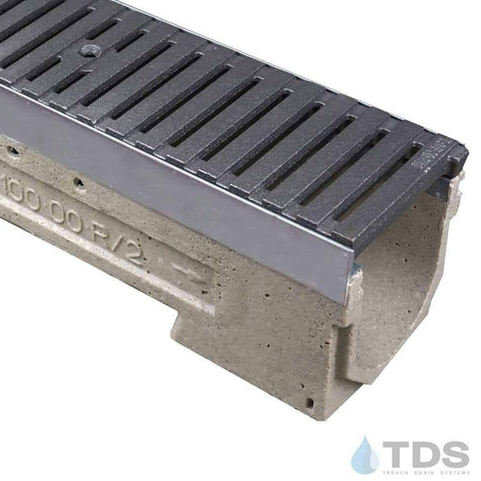 ULMA U100KX Drain Channel w/ Iron Age Regular Joe Grate - RAW