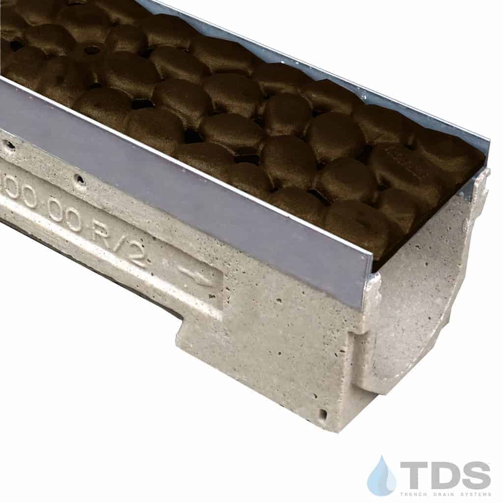 ULMA U100KX Drain Channel w/ Iron Age River Rock Grate-BoOF