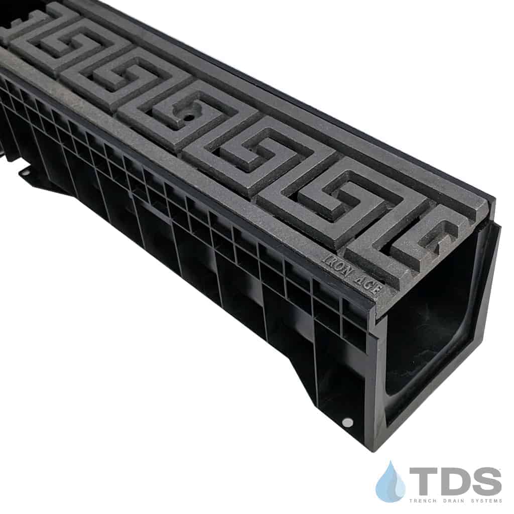 ULMA HYDROPLUS with Iron Age GA5-20I21 / IA-GRK-0520 Greek Key Raw Cast Iron Grate Class B