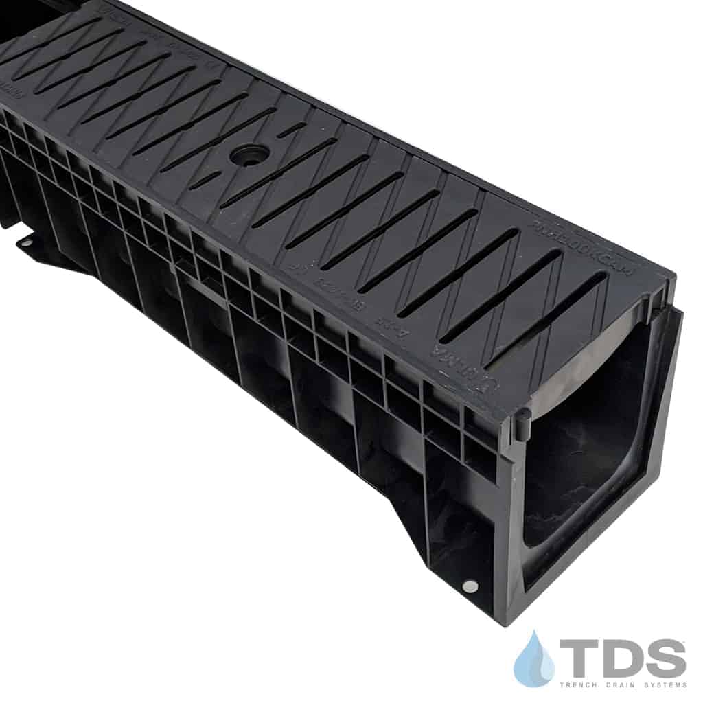 ULMA HYDROPLUS with 494 / PNH100KCAM Polypropylene ADA Heel Proof Grate Class A - BLACK