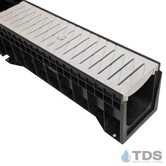 ULMA HYDROPLUS with 495 / PNH100KCAM-GRIS Polypropylene ADA Heel Proof Grate Class A - GRAY