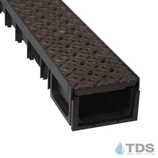 HYDROPLUS Mini w/ Iron Age 5"x 20" Heel Proof Interlaken BoOF Cast Iron Grate | Class B