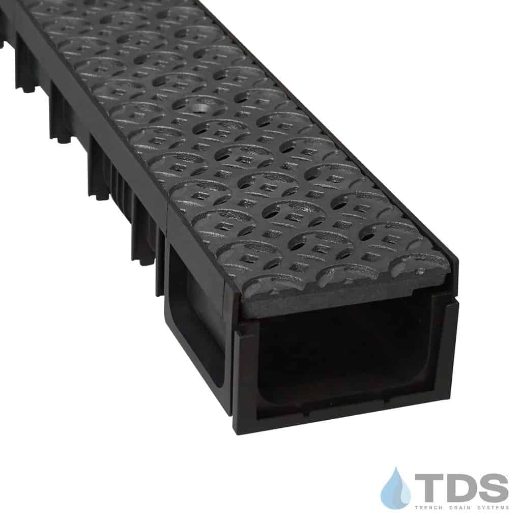 HYDROPLUS Mini w/ Iron Age 5"x 20" Heel Proof Interlaken RAW Cast Iron Grate | Class B
