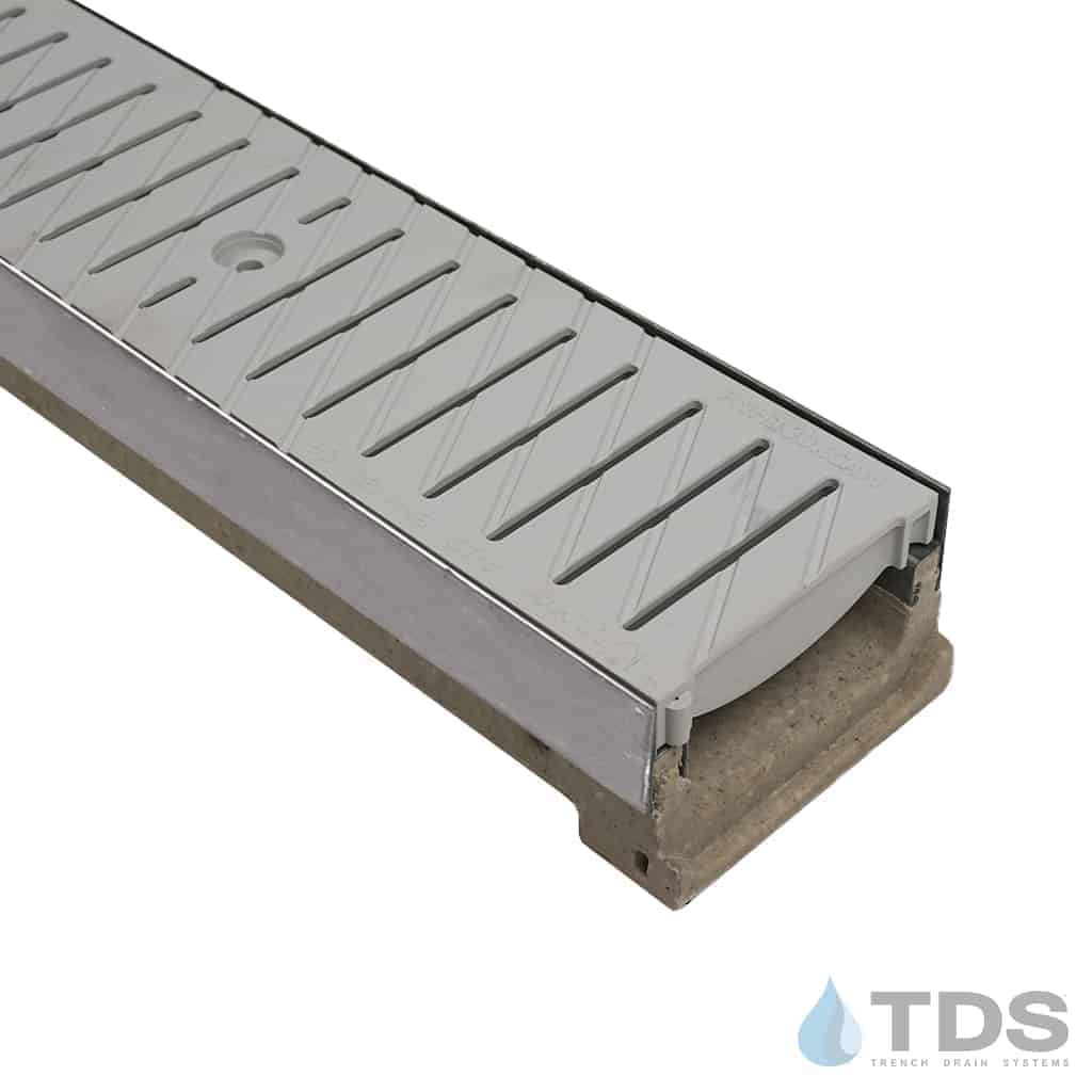 ULMA M100KX Kit with 495 / PNH100KCAM-GRIS ADA Heel-Proof Poly Grate -GRAY