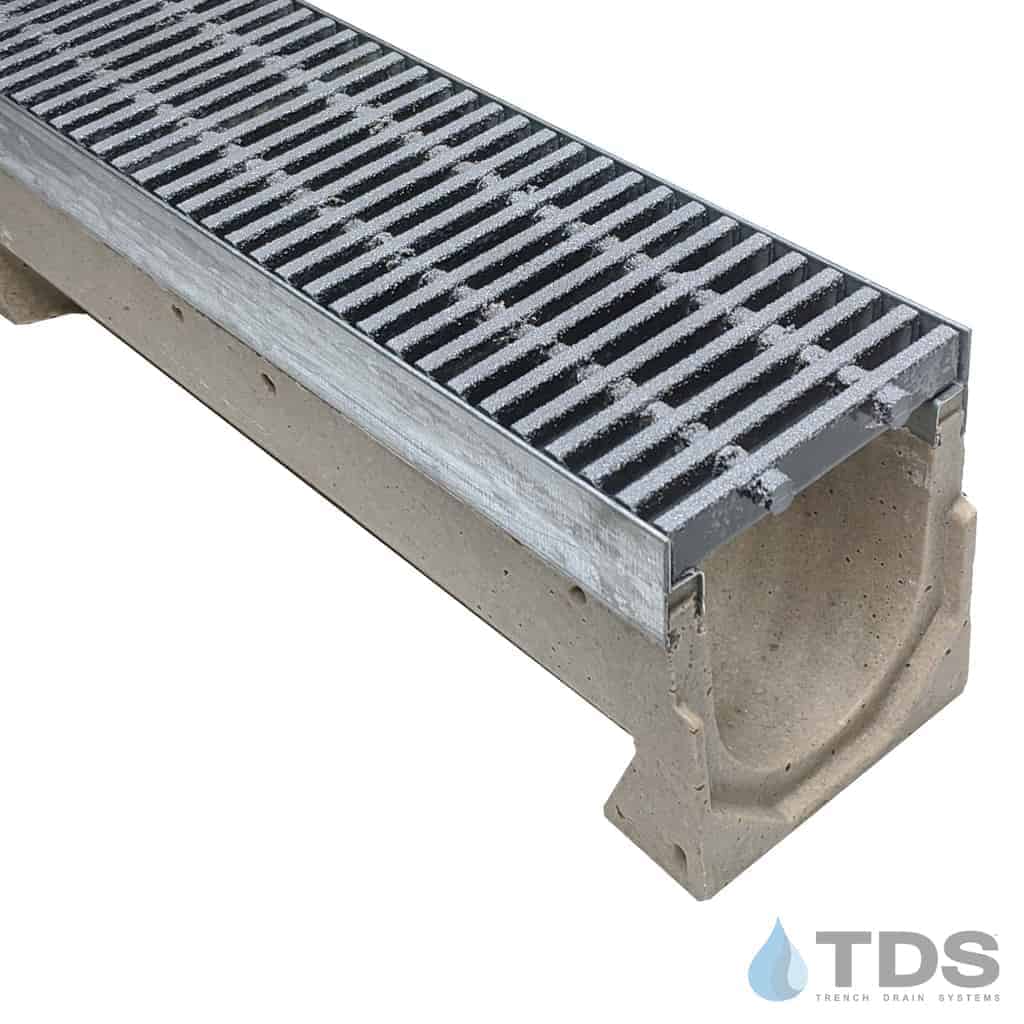 ULMA U100K Drainage Kit with TDS Vinyl Ester Bar Grate 0.6" on Center