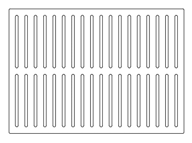 V7385 Heavy Duty Slotted Cast Iron 17" x 24" x 2" Grate ADA Compliant