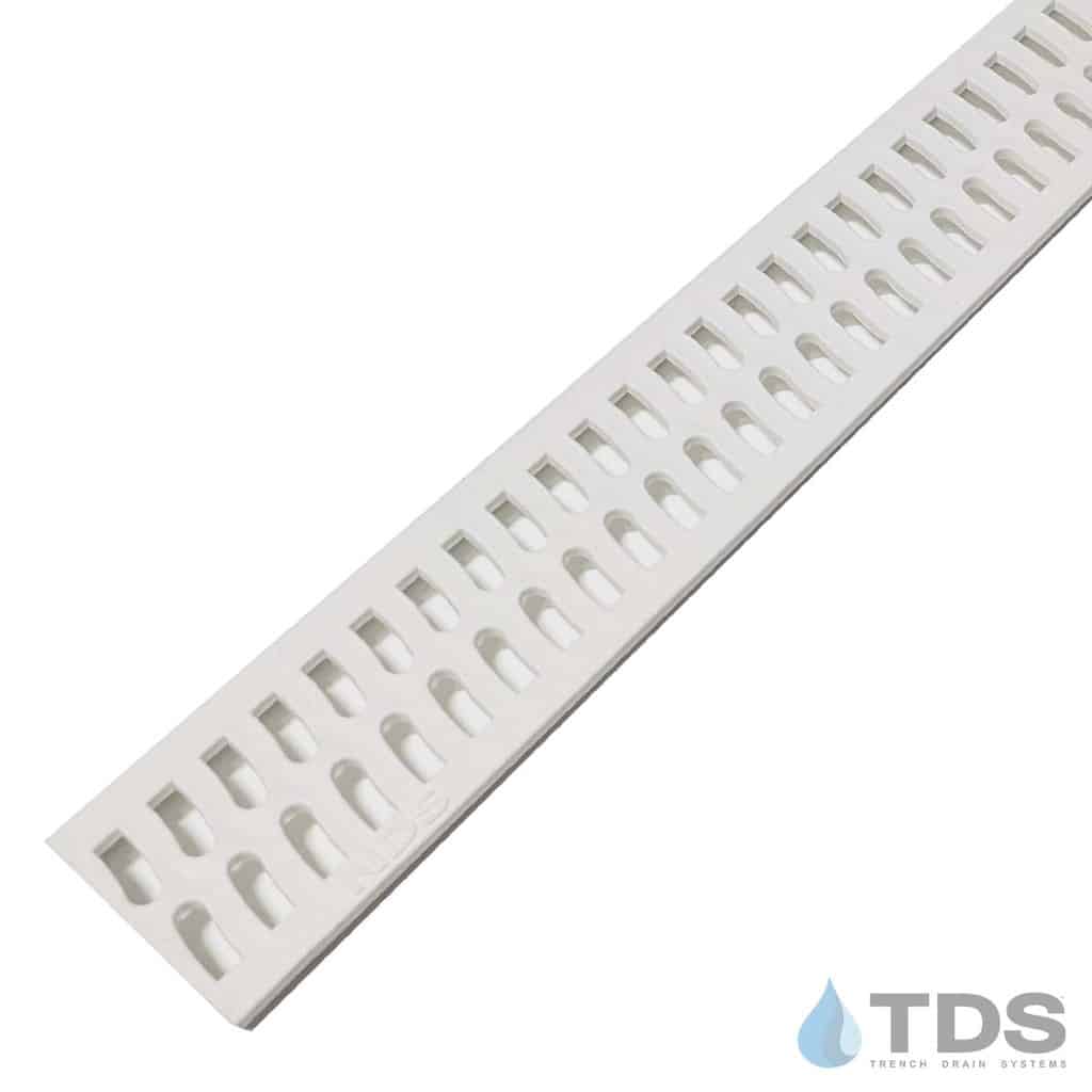NDS Slim Channel 9241 Class A Plastic Slotted 2" x 36" Grate - WHITE