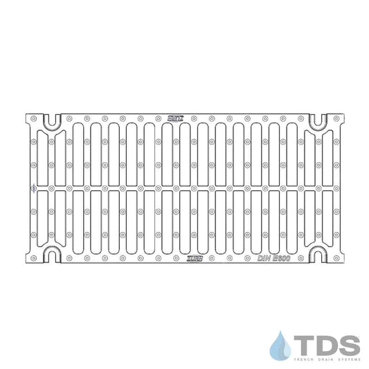 Zurn P12-DGE H-20 Class E Slotted Ductile Iron 12" x 24" Grate