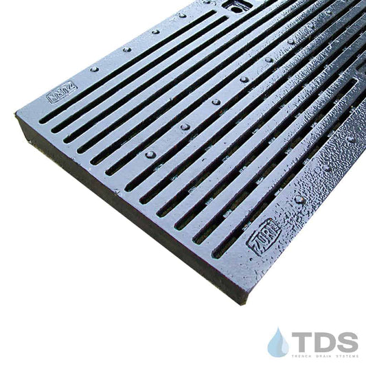 Zurn P12-HPD Class B ADA Compliant Longitudinal Heel-Proof Ductile Iron 12" x 24" Grate