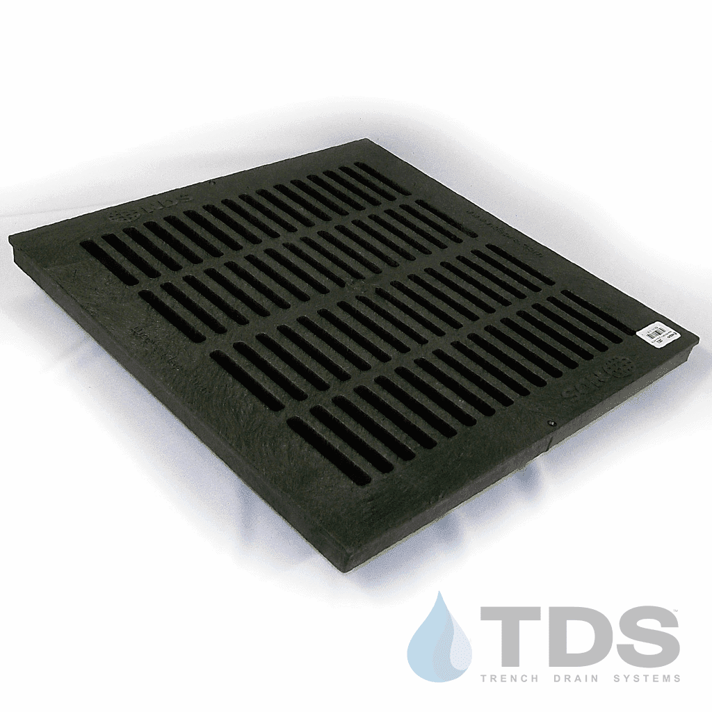 NDS 2411 Class B Slotted HDPE 24" x 24" Grate - BLACK
