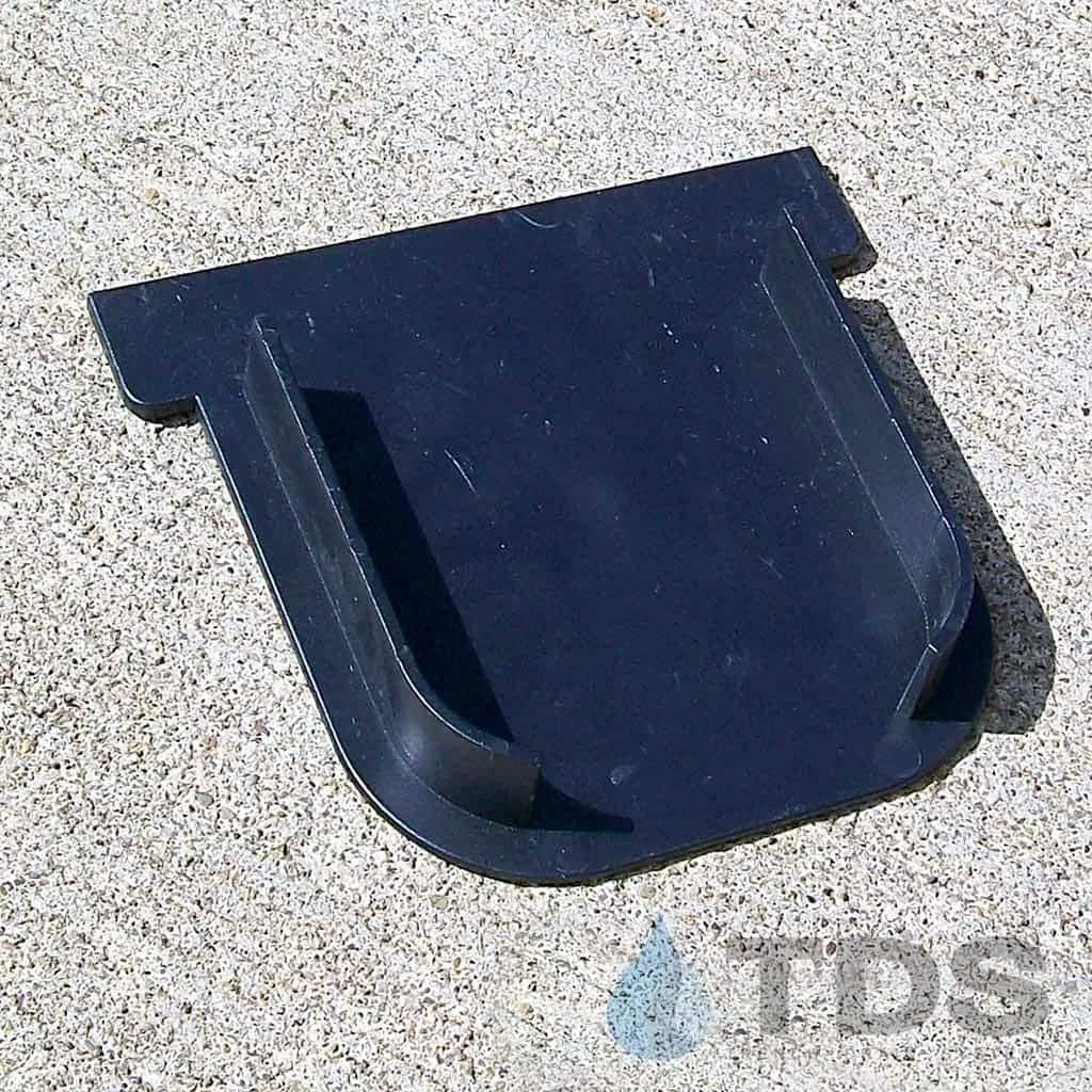 POLYLOK 90860-CE End Cap for 90860 Driveway Drain - Black