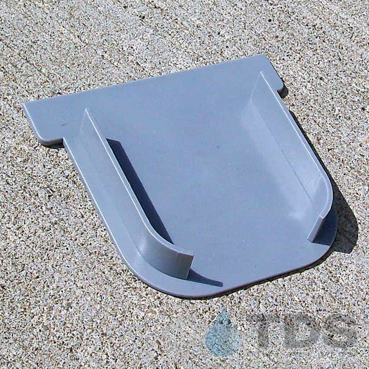 POLYLOK 90860-CEG End Cap for 90860 Driveway Drain - Gray